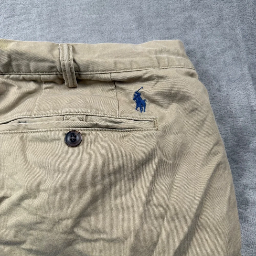 Polo Ralph Lauren Mens Stretch Straight Fit Chino Pants Beige 42x30‎